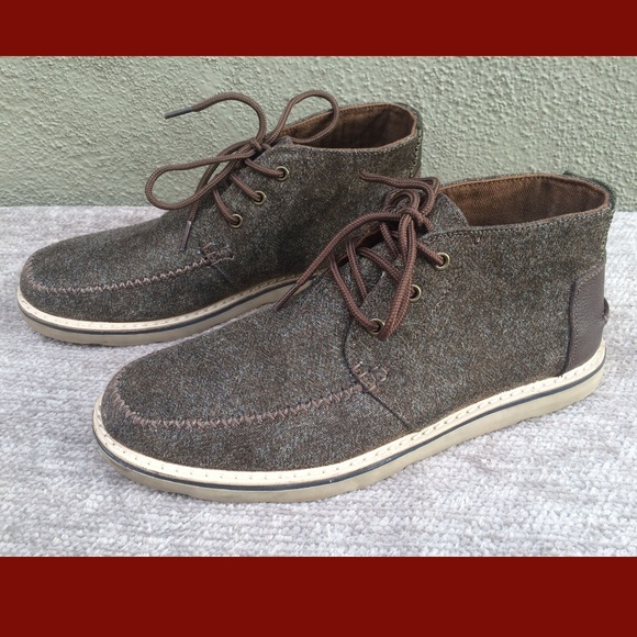 toms brushed wool chukka boot